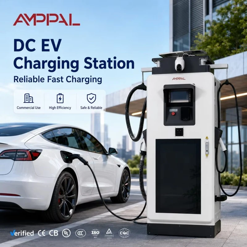 160kW Commercial DC Fast Charger with Digital Display for Highway Services